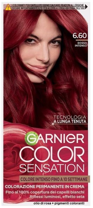Garnier Color Sensation Colorazione Permanente 6.60 Rosso Intenso   Gar8401