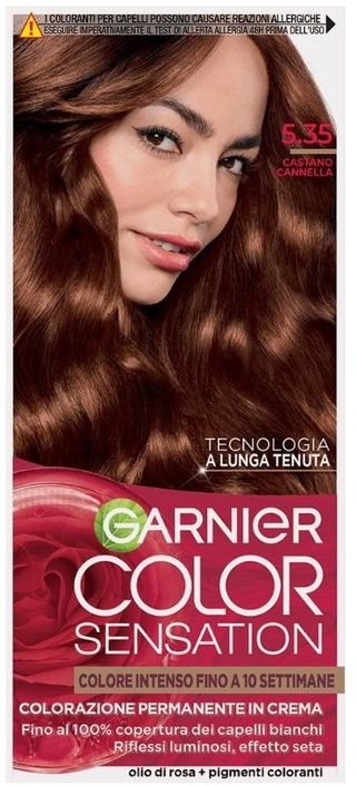 Garnier Color Sensation Colorazione Permanente 5.35 Castano Cannella   Gar8456
