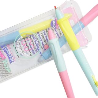 Esferográfica Tinta Apagavel Bicolor 4 Unidades Marshmallow