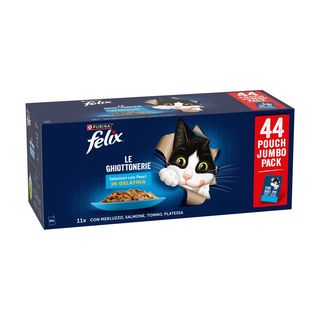 Felix le ghiottonerie cat busta multipack 44x85g mix pesce