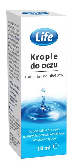 Life, Nawilżające krople do oczu