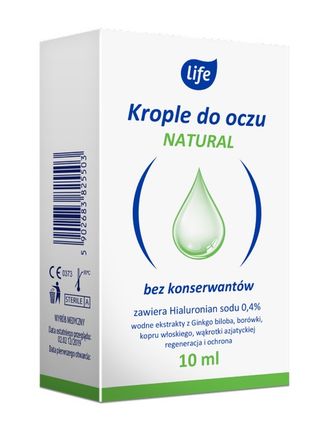 Life Natural, Krople do oczu bez konserwantów