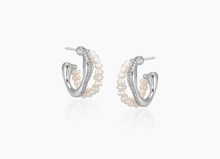 საყურე ვერცხლის საკიდებით