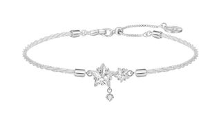 ვერცხლისფერი სამაჯური ვარსკვლავებით