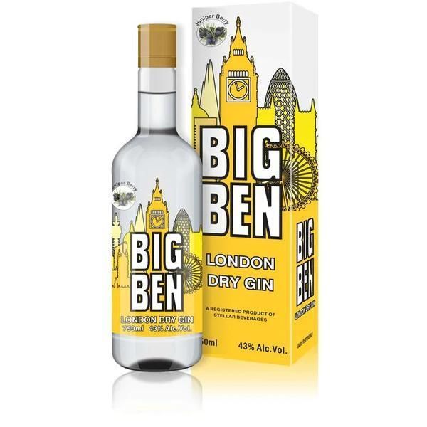 Big Ben London Dry Gin 750Ml