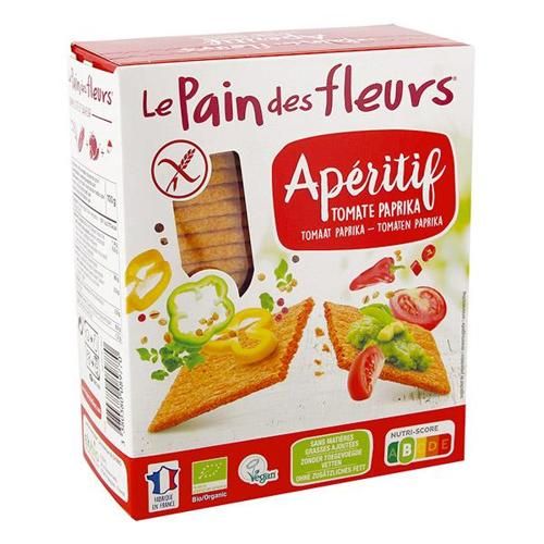 Tostas estaladiças aperitivas com tomate bio sem glúten