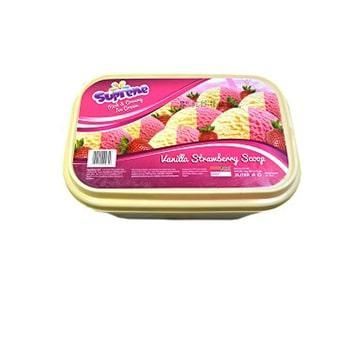 Supreme Vanilla Strawberry Scoop 900Ml