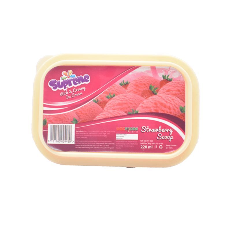 Supreme Vanilla Strawberry Scoop 500Ml