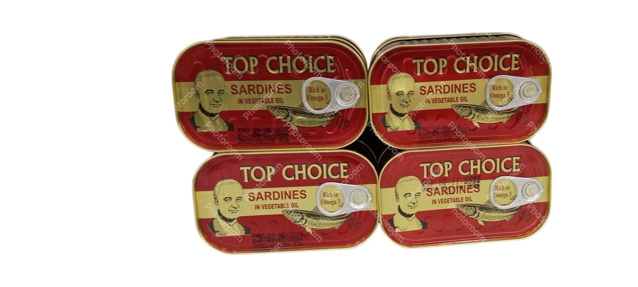 Top Choice Sardines In Vegetable Oil 125G
