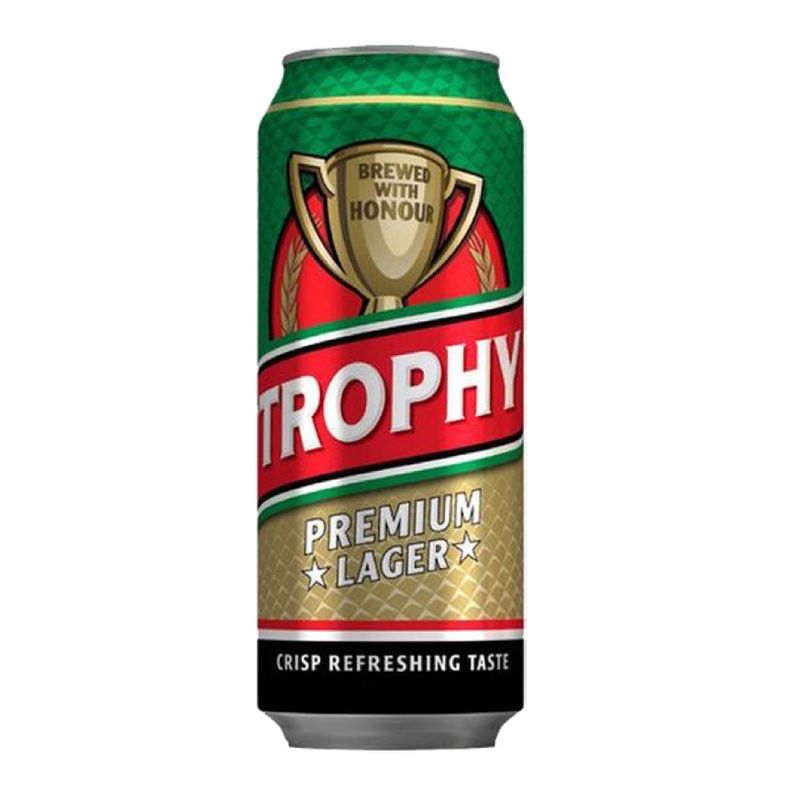 Trophy Premium Lager Can 500Ml