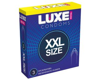 Презервативы LUXE ROYAL XXL Size увеличенного размера, 3 шт (16.43.10)