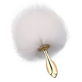 Анальная пробка-хвост LOCKINK Detachable Bunny Tail Set, Белый (7.5.15.2)