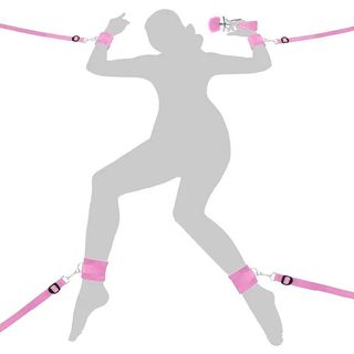 Набор БДСМ для кровати "Furry bondage", Розовый (13.7.25)