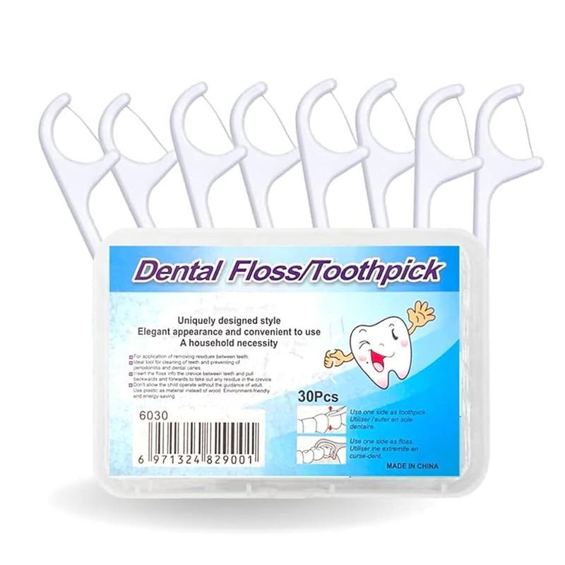 Dental Floss Toothpick 30Pcs