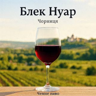 Вино червоне напівсолодке Блек Нуар (Чорниця) 0.5л