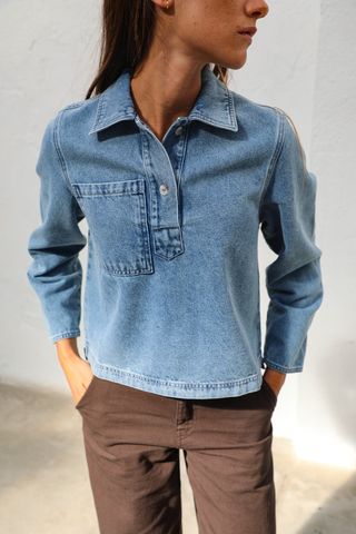 Denim Polo Light Blue M