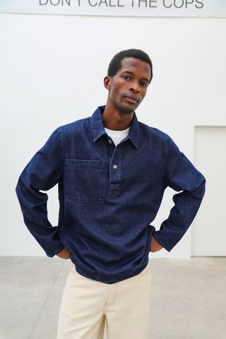 Dark Denim Polo S