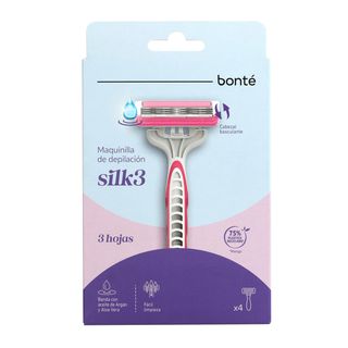 Maquinilla Desechable Silk3 Femenina Bonté 4 Uds