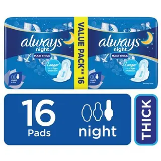 ALWAYS MAXI THICK EXTRA LONG NIGHT 14'S