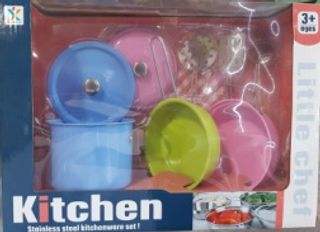 Mini Réaliste Inox Cuisine en acier Jouet