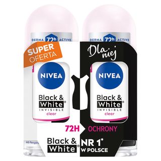 Nivea Deo Roll-on Black & White Duopack 2x50ml