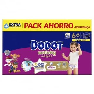 Box Fraldas Activity 14-19kg T6+ Dodot (emb. 117 un)
