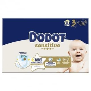 Fraldas Sensitive 6-10kg T3 Dodot (emb. 78 un)