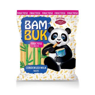 Мультизлакові трубочки 160 г Бам-Бук зі смаком згущеного молока на фруктозі м/уп