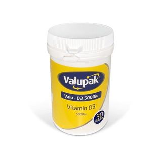 Valupak Vitamin D3 5000IU Tablets 30’s