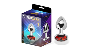 AFTERDARK ალუმინის ანალური საცობი, წითელი თავით