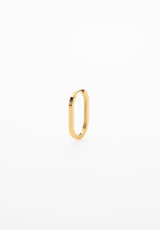 Pendiente Ovalado 43mm Dorado