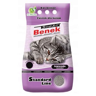 Żwirek dla kota BENEK Standard Lawenda 10L