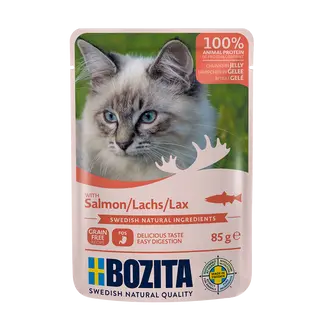 Bozita kawałki w galaretce z łososiem 85g