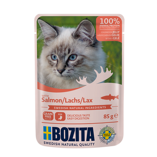Bozita kawałki w galaretce z łososiem 85g
