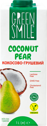 Напій Green Smile рисово-кокосовий з наповнювачем Груша 1 кг
