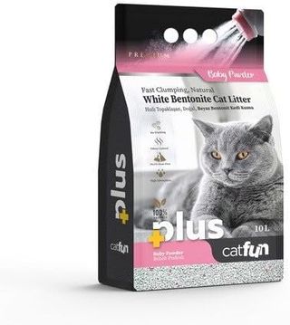 კატის ქვიშა CatFun plus 10 L– სურნელოვანი პუდრა