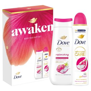 Dove Awaken set: gel za tuširanje + antiperspirant