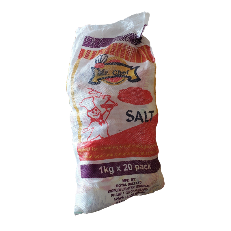 Mr Chef Salt (1Kg) 1 Carton (20 Packs)