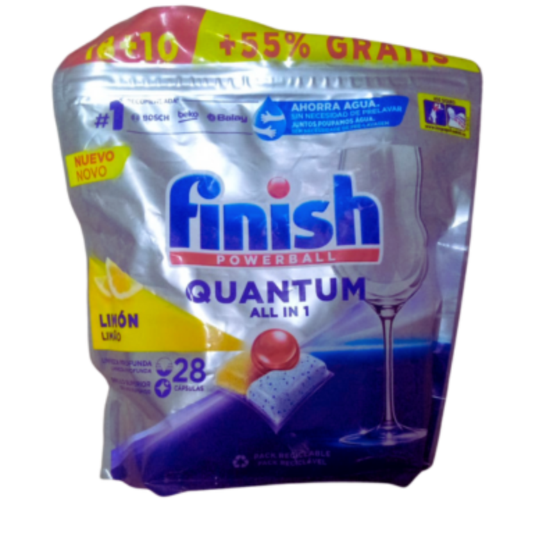 Finish Quantum All In 1 Citron – 28 Tablettes