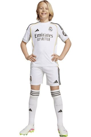 Adidas real madrid 25/26 primera equipacion equipación fútbol niño  152 1001040386
