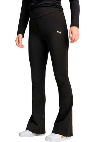 Puma essentials high-waist flare pantalón mujer Negro XS 1001041902