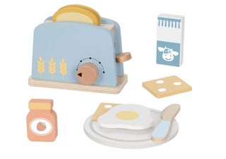 ტოსტერის ნაკრები – ხის როლური სათამაშო კომპლექტი