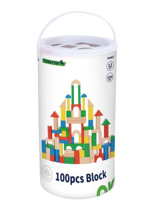 100 ცალი ბლოკის ნაკრები — Montessori საგანმანათლებლო სათამაშო