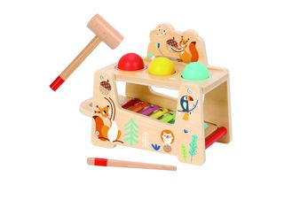დასარტყმელი მუსიკალური ცენტრი — Montessori ხის სათამაშო