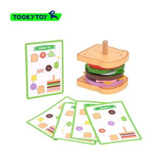 სენდვიჩის დამზადება – ხის როლური სათამაშო კომპლექტი