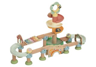 ბურთის დინამიკური ტრასა – ხის საგანმანათლებლო სათამაშო ნაკრები