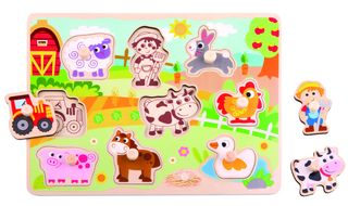 ფერმის თავსატეხი – ხის საგანმანათლებლო სათამაშო