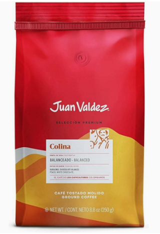 Cafe Molido Colina 250Gr Juan Valdez