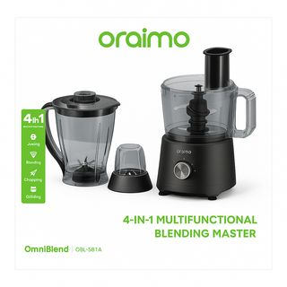 Oraimo OmniBlend OBL-581A - Mixeur 1500 W - Gris Graphite (prise EU)