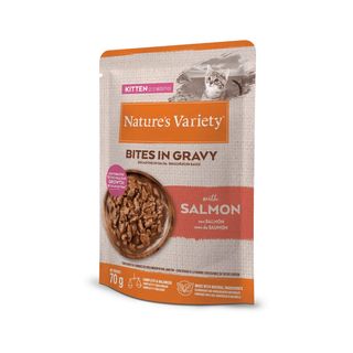 70 g Nature’s Variety Kitten Alimento húmido de salmão em saqueta para gatinhos